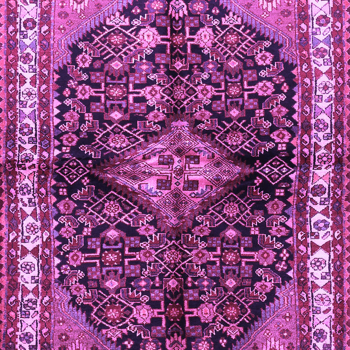 Machine Washable Persian Purple Traditional Area Rugs, wshtr450pur