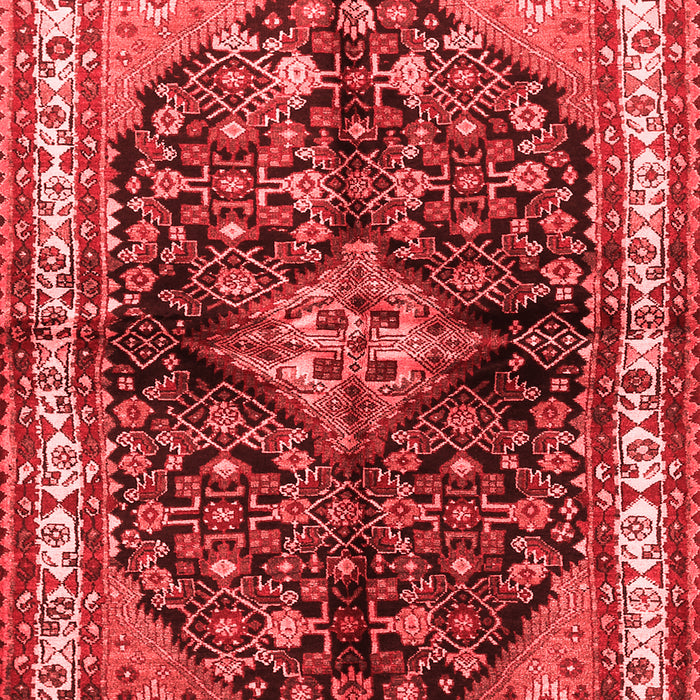 Machine Washable Persian Red Traditional Rug, wshtr450red