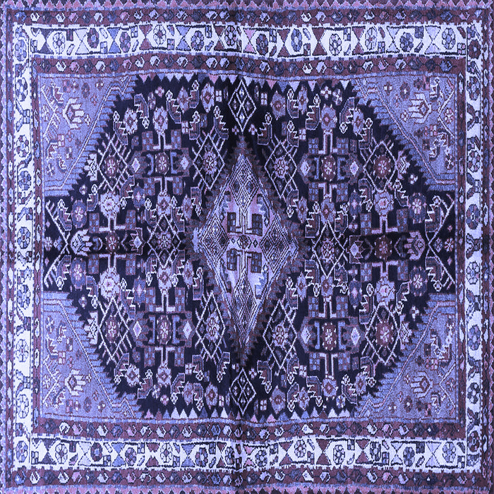 Square Persian Blue Traditional Rug, tr450blu