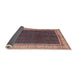 Sideview of Traditional Red Persian Rug, tr451