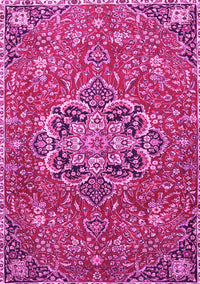 Medallion Pink Traditional Rug, tr4510pnk