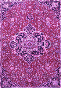 Medallion Purple Traditional Rug, tr4510pur