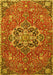 Medallion Yellow Traditional Rug, tr4510yw