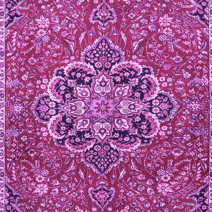 Machine Washable Medallion Purple Traditional Area Rugs, wshtr4510pur