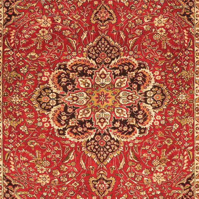 Medallion Orange Traditional Rug, tr4510org