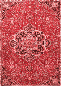 Medallion Red Traditional Rug, tr4510red