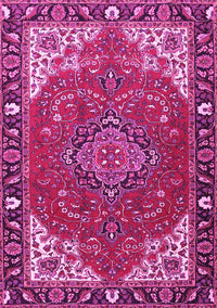 Medallion Pink Traditional Rug, tr4511pnk