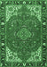 Medallion Emerald Green Traditional Rug, tr4511emgrn