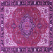 Square Medallion Purple Traditional Rug, tr4511pur