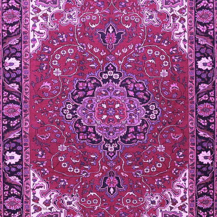 Medallion Purple Traditional Rug, tr4511pur