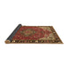 Sideview of Medallion Brown Traditional Rug, tr4511brn