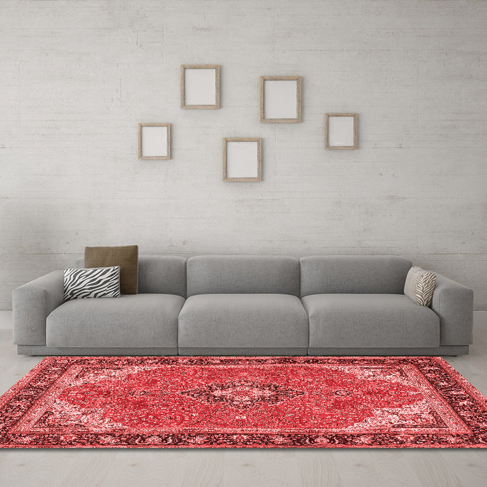 Traditional Red Washable Rugs