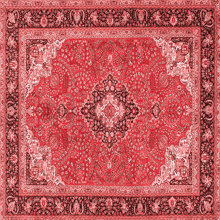 Medallion Red Traditional Rug, tr4512red