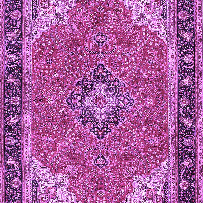 Medallion Purple Traditional Rug, tr4512pur