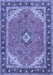 Medallion Blue Traditional Rug, tr4512blu