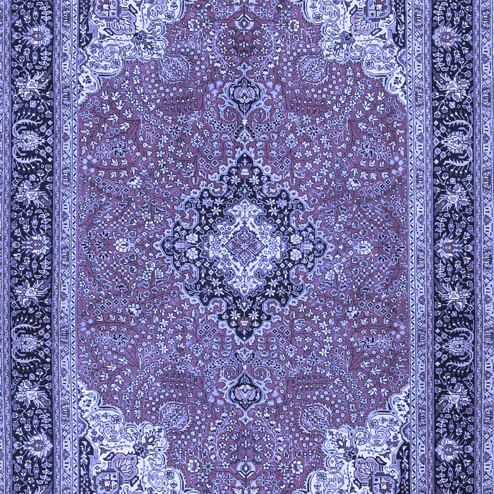Medallion Blue Traditional Rug, tr4512blu
