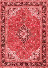 Medallion Red Traditional Rug, tr4512red