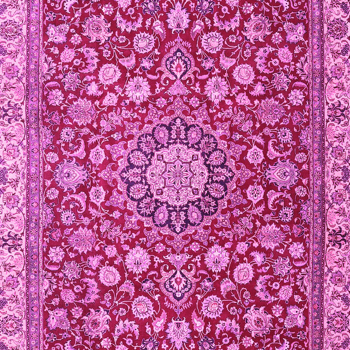 Medallion Pink Traditional Rug, tr4513pnk