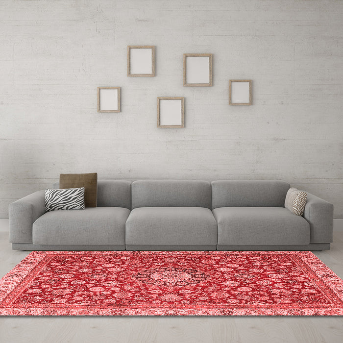 Traditional Red Washable Rugs