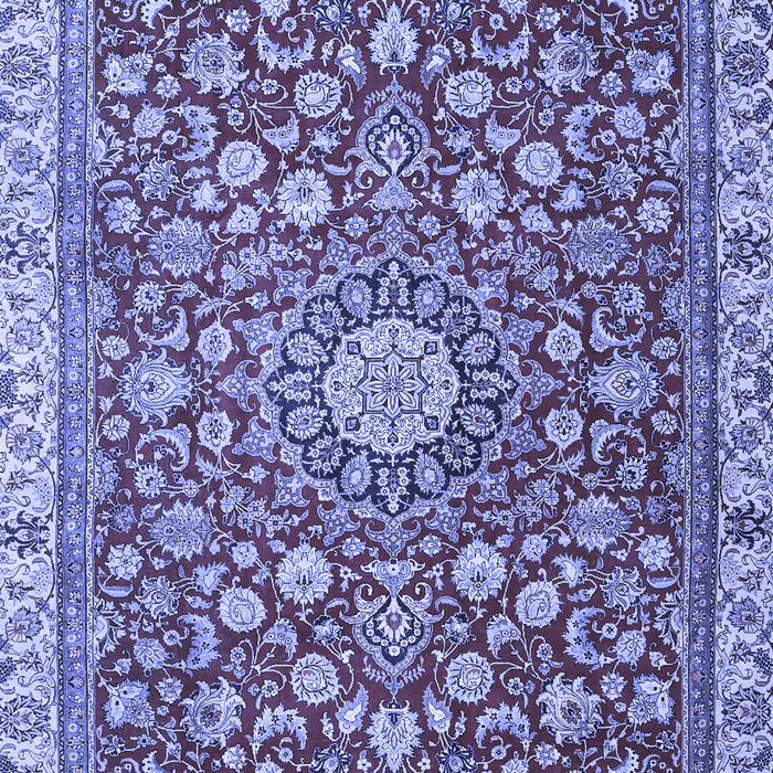 Medallion Blue Traditional Rug, tr4513blu