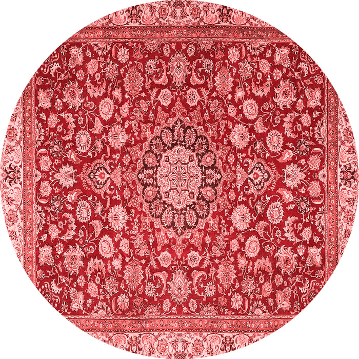 Medallion Red Traditional Rug, tr4513red