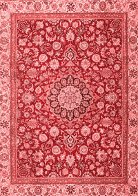 Medallion Red Traditional Rug, tr4513red