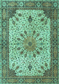 Persian Turquoise Traditional Rug, tr4514turq