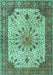 Persian Turquoise Traditional Rug, tr4514turq