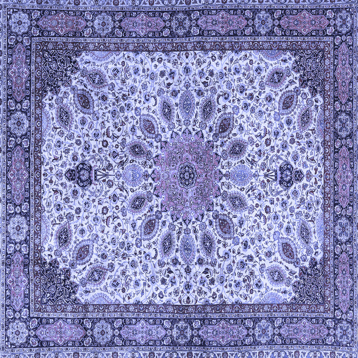 Square Persian Blue Traditional Rug, tr4514blu