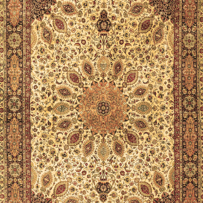 Machine Washable Persian Brown Traditional Rug, wshtr4514brn