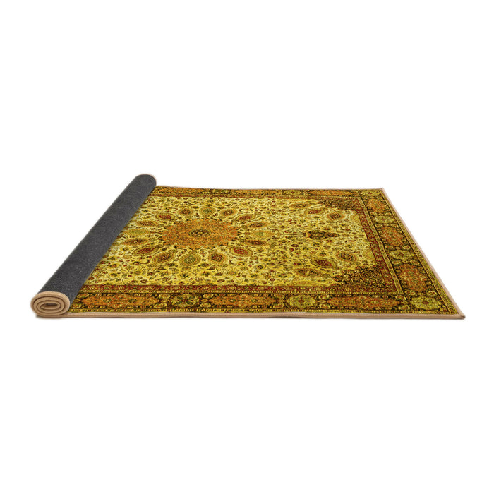 Sideview of Persian Yellow Traditional Rug, tr4514yw