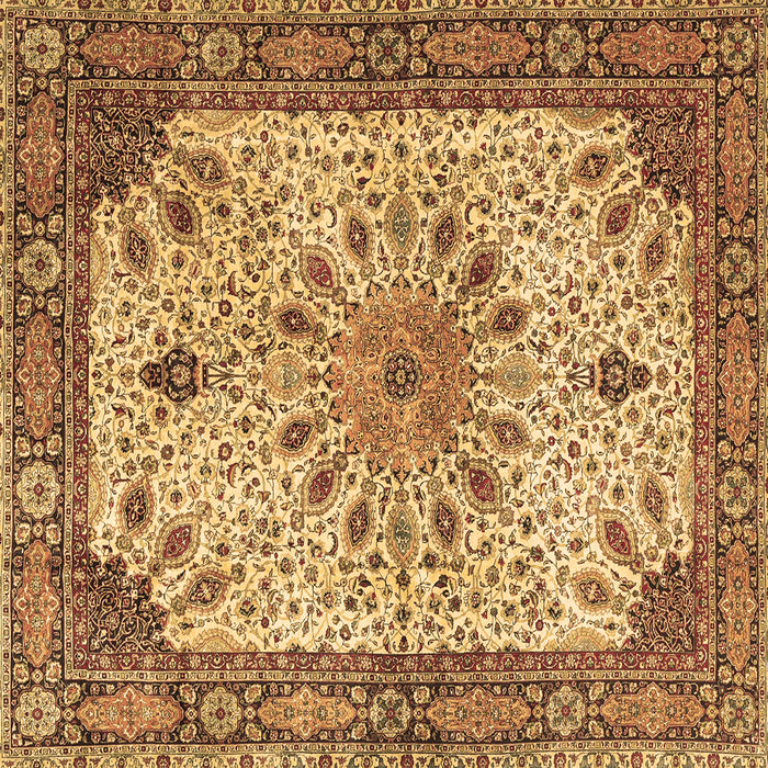 Square Persian Brown Traditional Rug, tr4514brn