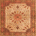 Serging Thickness of Persian Orange Traditional Rug, tr4514org