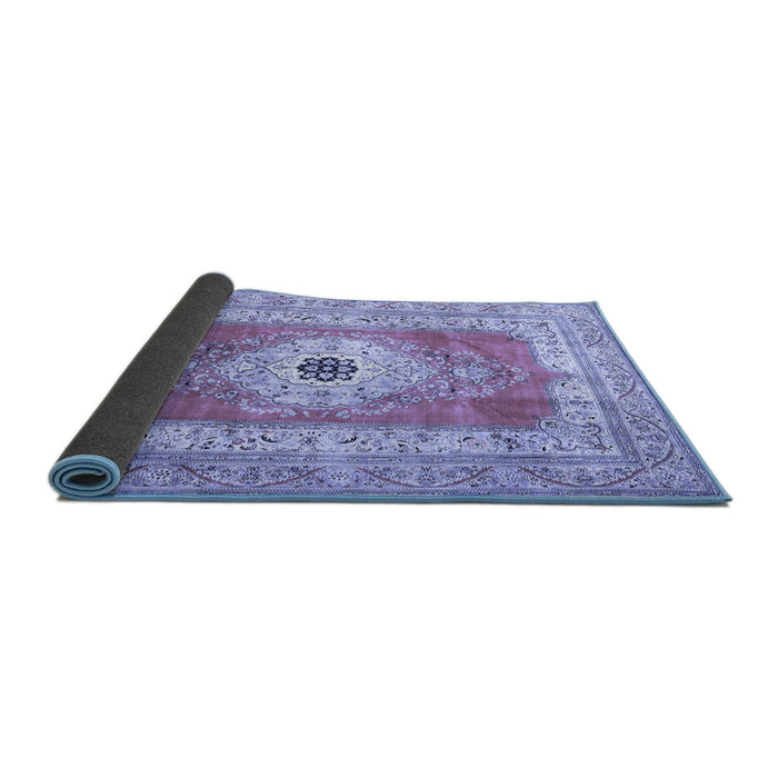 Sideview of Persian Blue Traditional Rug, tr4515blu