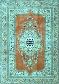 Persian Light Blue Traditional Rug, tr4515lblu