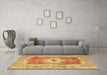 Machine Washable Persian Brown Traditional Rug in a Living Room,, wshtr4515brn