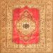 Serging Thickness of Persian Orange Traditional Rug, tr4515org