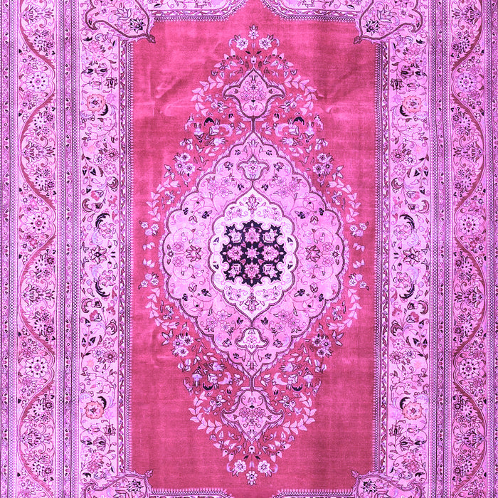 Machine Washable Persian Purple Traditional Area Rugs, wshtr4515pur