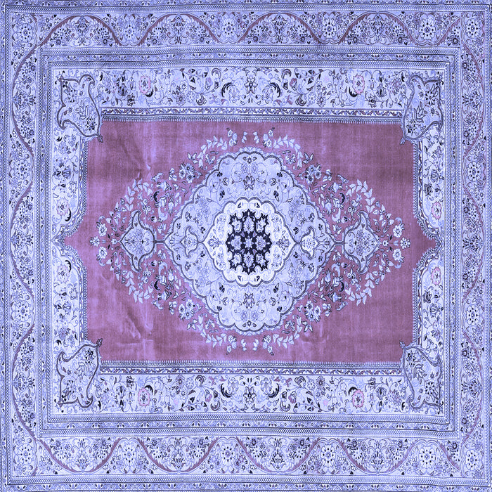 Square Persian Blue Traditional Rug, tr4515blu