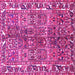 Square Persian Pink Traditional Rug, tr4516pnk