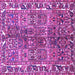 Square Persian Purple Traditional Rug, tr4516pur