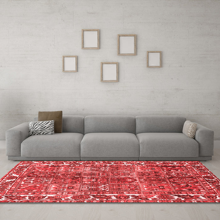 Traditional Red Washable Rugs