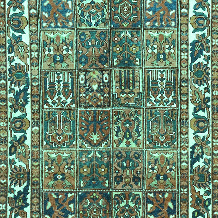 Machine Washable Persian Turquoise Traditional Area Rugs, wshtr4516turq