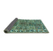 Sideview of Persian Turquoise Traditional Rug, tr4516turq