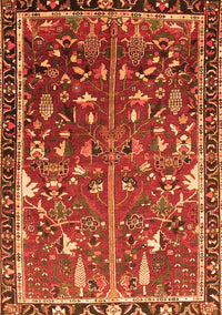 Animal Orange Traditional Rug, tr4517org