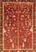 Animal Orange Traditional Rug, tr4517org