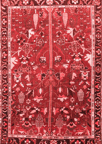 Animal Red Traditional Rug, tr4517red