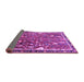 Sideview of Animal Purple Traditional Rug, tr4517pur