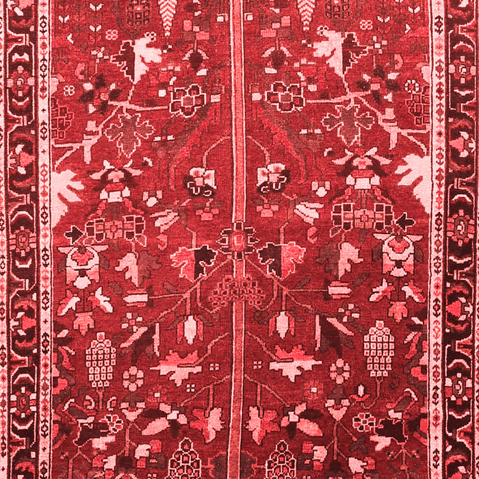 Machine Washable Animal Red Traditional Rug, wshtr4517red