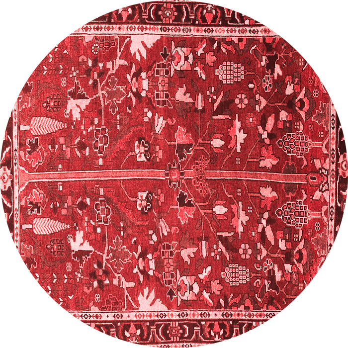 Machine Washable Animal Red Traditional Rug, wshtr4517red